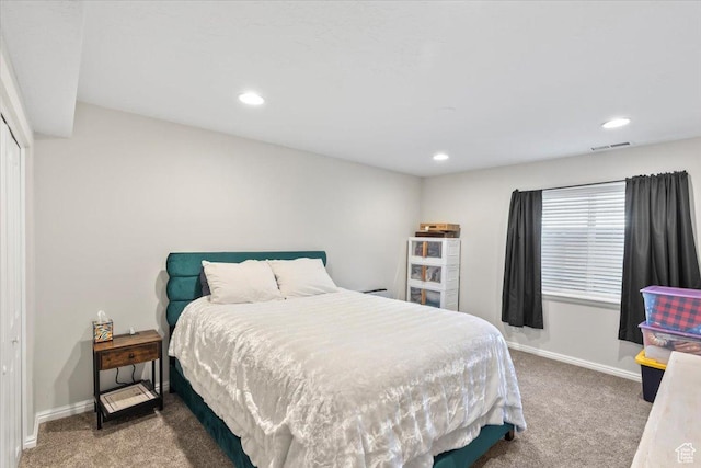 4868 W Cedar Point Peak Dr S, Riverton, UT 84096 - bedroom featuring carpet flooring, recessed lighting, and baseboards