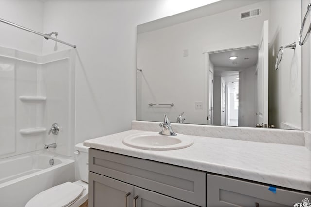 5263 W Reventon Rd S, South Jordan, UT 84009 - full bathroom featuring vanity and washtub / shower combination