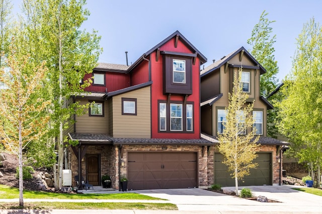 13279 N Alexis Dr, Kamas, UT 84036 - view of front of house with an attached garage, driveway, and a shingled roof