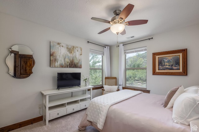 13279 N Alexis Dr, Kamas, UT 84036 - bedroom with carpet flooring, baseboards, and ceiling fan