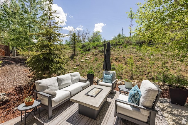 13279 N Alexis Dr, Kamas, UT 84036 - wooden deck with outdoor lounge area