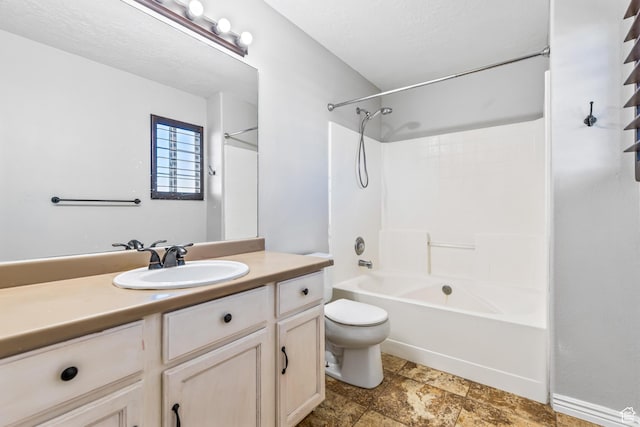 748 N 310 E, Tooele, UT 84074 - bathroom featuring toilet, vanity, and shower / tub combination