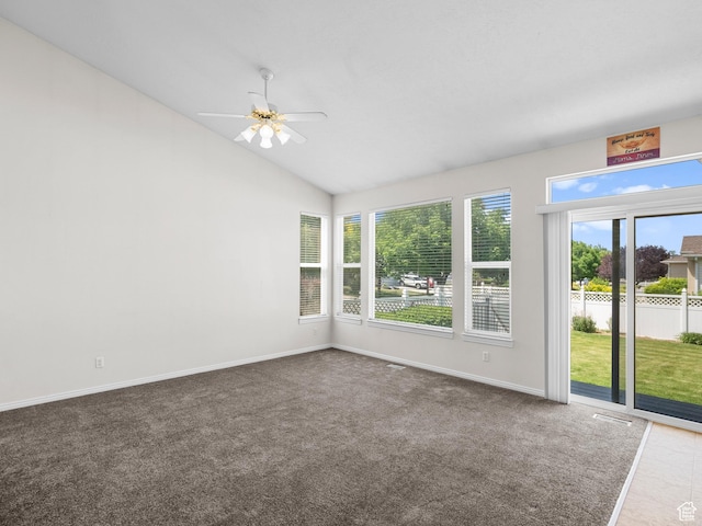 4912 W Rosewood Dr S, South Jordan, UT 84009 - unfurnished sunroom featuring lofted ceiling