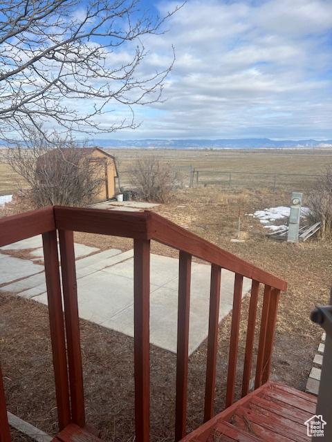 415 E 100 N, Elmo, UT 84521 - deck featuring a view of countryside