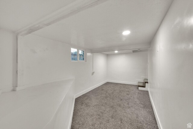 197 W Center St, Midvale, UT 84047 - below grade area featuring carpet floors and recessed lighting