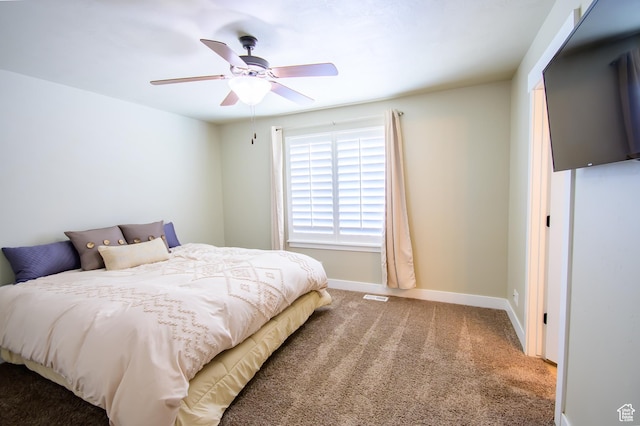 534 S Chan Dr, Grantsville, UT 84029 - bedroom featuring carpet, baseboards, and a ceiling fan