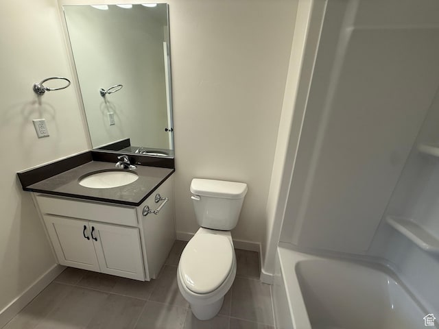 814 W 490 S Unit 329, American Fork, UT 84003 - bathroom featuring toilet, tile patterned flooring, vanity, and baseboards
