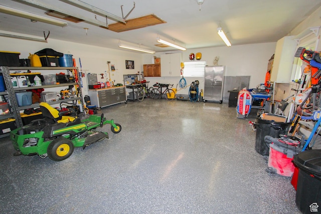 1460 E 2100 N, North Logan, UT 84341 - garage featuring a workshop area