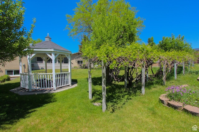 1460 E 2100 N, North Logan, UT 84341 - view of grassy yard featuring a gazebo