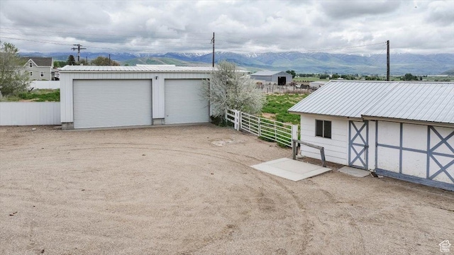 310 E Valley View Dr, Preston, ID 83263 - detached garage with a mountain view