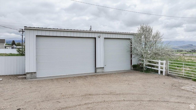 310 E Valley View Dr, Preston, ID 83263 - detached garage with a mountain view