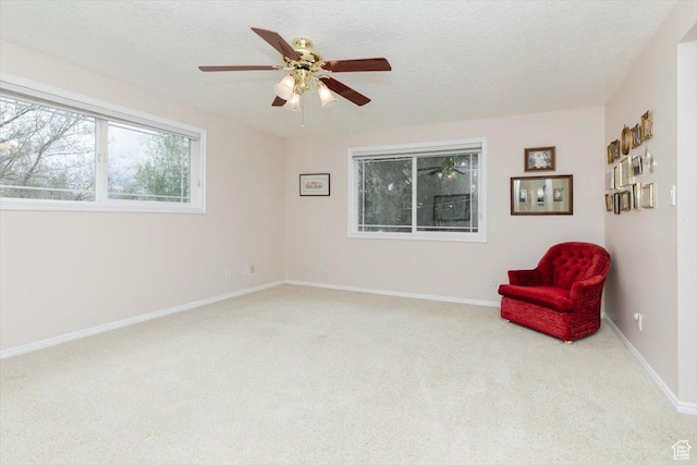 310 E Valley View Dr, Preston, ID 83263 - unfurnished room featuring carpet flooring, ceiling fan, a textured ceiling, and baseboards
