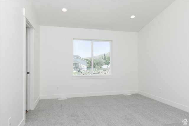 821 E 160 N, Hyde Park, UT 84318 - empty room with light colored carpet, baseboards, and recessed lighting