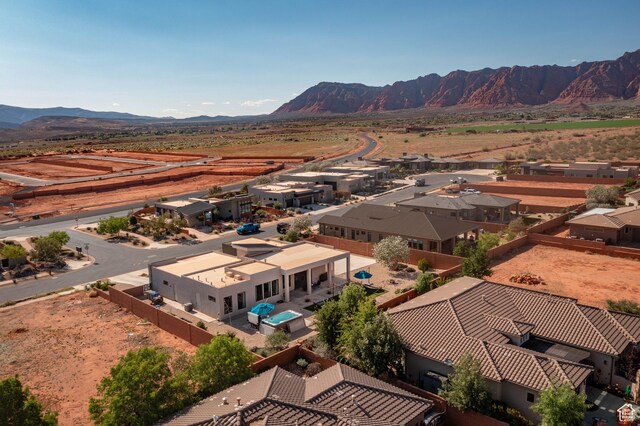 108 N Arrowhead Ln, Ivins, UT 84738 - aerial perspective of suburban area with a mountain backdrop