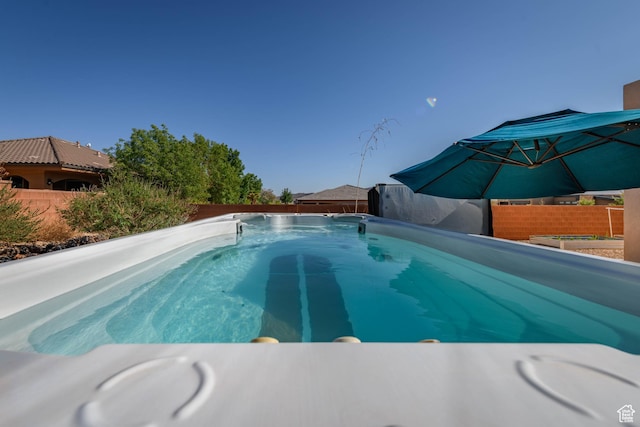 108 N Arrowhead Ln, Ivins, UT 84738 - view of swimming pool with a fenced backyard