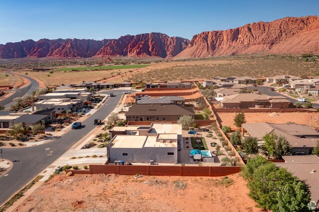 108 N Arrowhead Ln, Ivins, UT 84738 - aerial view of residential area featuring a mountainous background