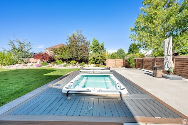 4836 S 5050 W, Hooper, UT 84315 - view of pool featuring a wooden deck