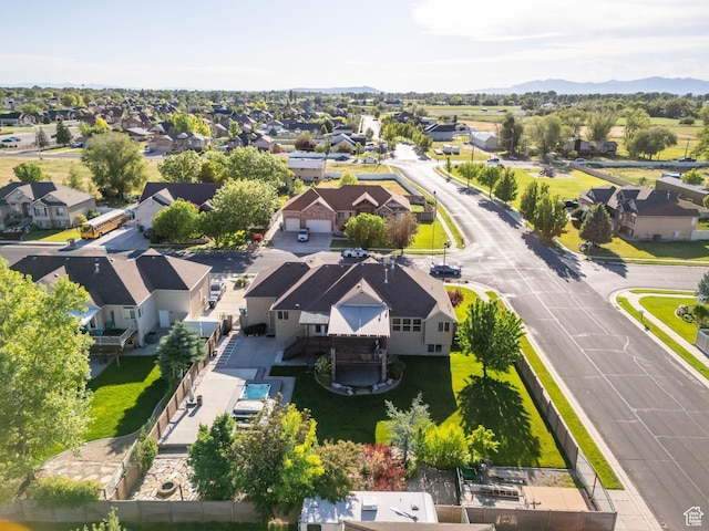 4836 S 5050 W, Hooper, UT 84315 - aerial perspective of suburban area featuring mountains
