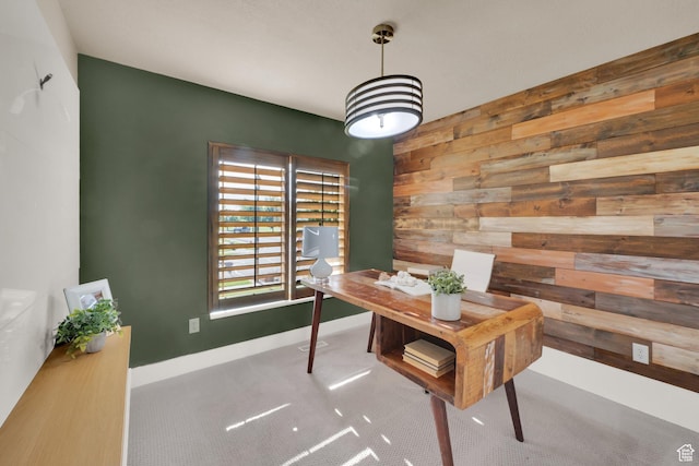 4836 S 5050 W, Hooper, UT 84315 - office space featuring wood walls, carpet, and baseboards