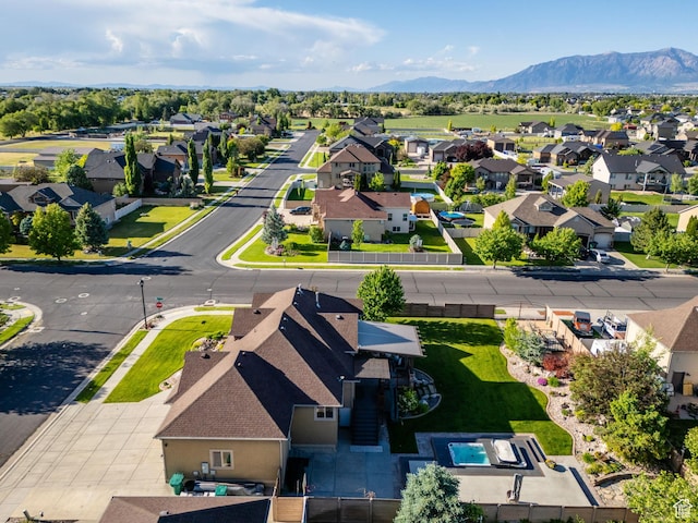 4836 S 5050 W, Hooper, UT 84315 - aerial view of residential area featuring a mountain backdrop