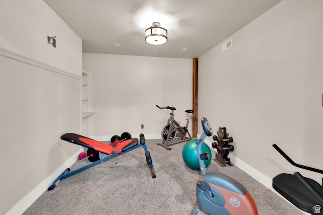 4836 S 5050 W, Hooper, UT 84315 - exercise room featuring baseboards and carpet floors