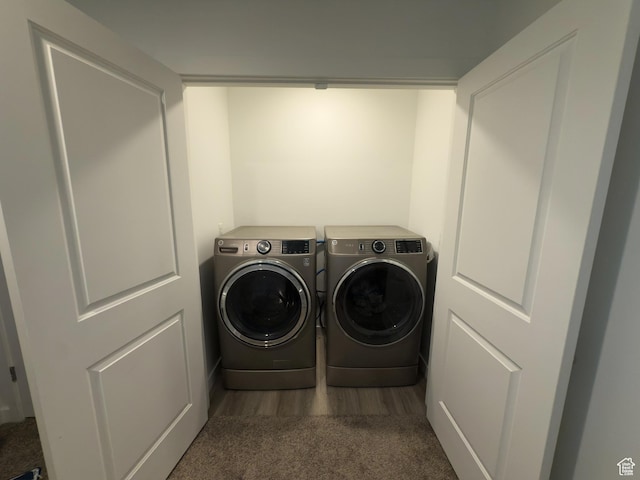 1764 E Fall St, Eagle Mountain, UT 84005 - laundry area featuring washer and clothes dryer and carpet flooring