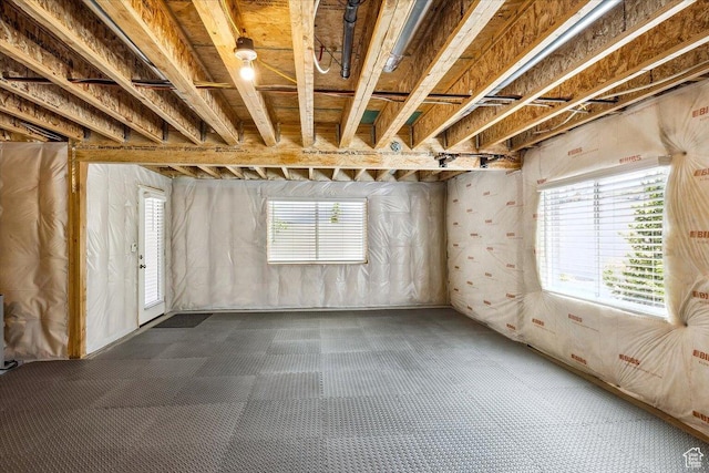 2548 E Ember Dr, Draper Ut Cnty, UT 84020 - basement featuring carpet flooring and healthy amount of natural light