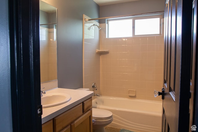 2182 W 1145 N, Clinton, UT 84015 - bathroom featuring vanity, toilet, and shower / tub combination