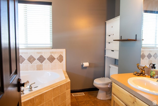 2182 W 1145 N, Clinton, UT 84015 - full bathroom featuring a bath, vanity, and toilet