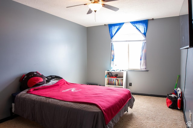 2182 W 1145 N, Clinton, UT 84015 - bedroom featuring carpet floors, ceiling fan, and baseboards