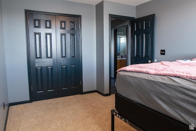 2182 W 1145 N, Clinton, UT 84015 - bedroom with light colored carpet, baseboards, and a closet