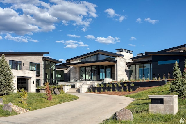 7744 E Moon Dance Cir, Kamas, UT 84036 - view of modern home