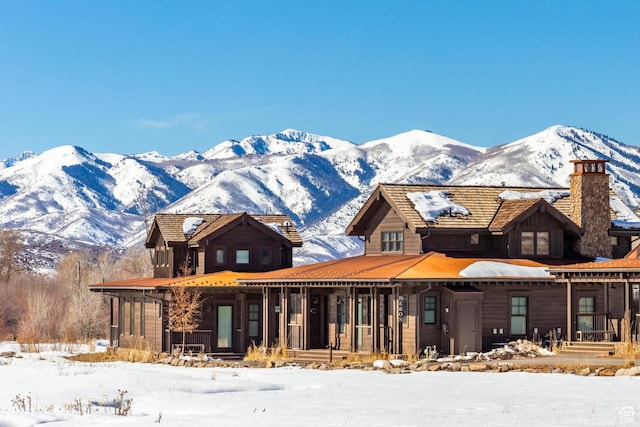 7744 E Moon Dance Cir, Kamas, UT 84036 - view of front of home with a mountain view