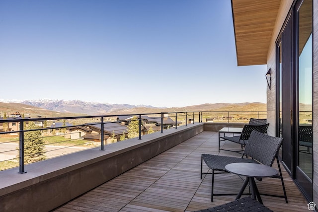 7744 E Moon Dance Cir, Kamas, UT 84036 - balcony featuring a mountain view