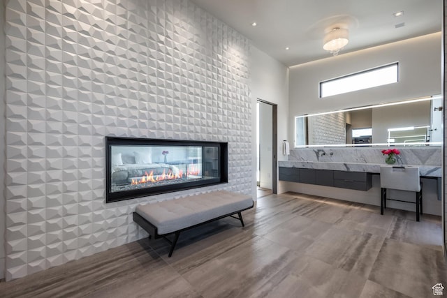 7744 E Moon Dance Cir, Kamas, UT 84036 - bathroom featuring wood finished floors and vanity