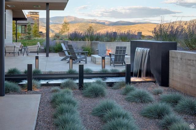 7744 E Moon Dance Cir, Kamas, UT 84036 - view of yard featuring a mountain view and a patio