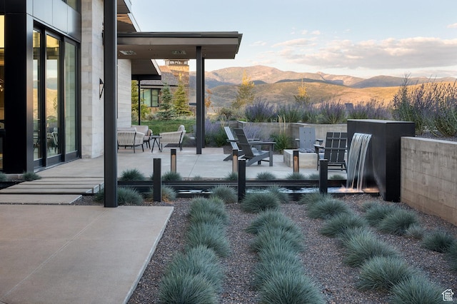 7744 E Moon Dance Cir, Kamas, UT 84036 - view of yard with a mountain view and a patio