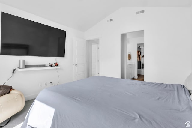 1994 N 3900 W Unit 217, Lehi, UT 84043 - bedroom with lofted ceiling