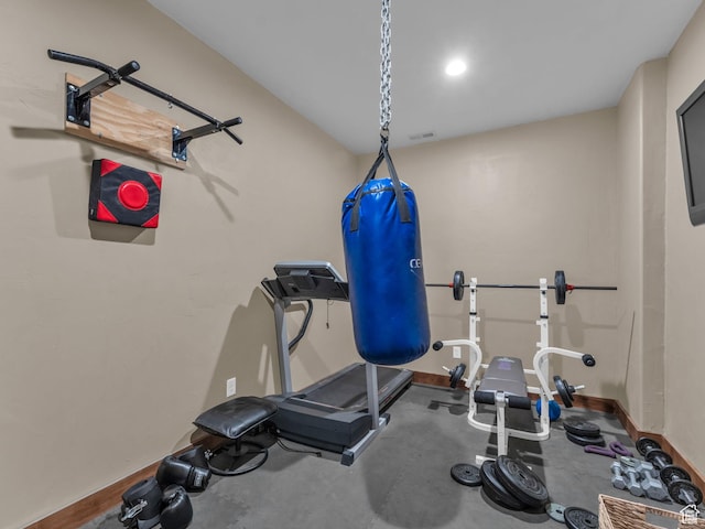 2894 E Cobblemoor Ln, Sandy, UT 84093 - workout area with baseboards