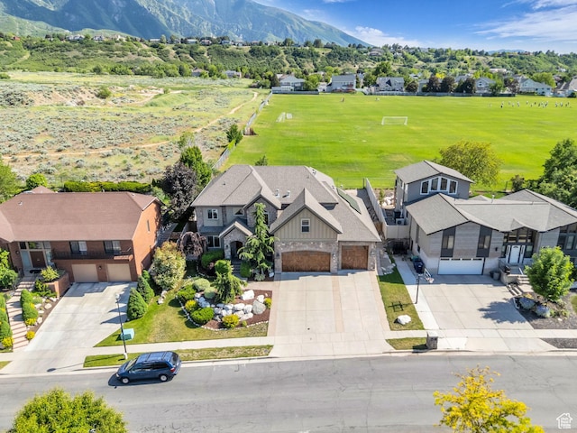 2894 E Cobblemoor Ln, Sandy, UT 84093 - aerial view of residential area with a mountainous background