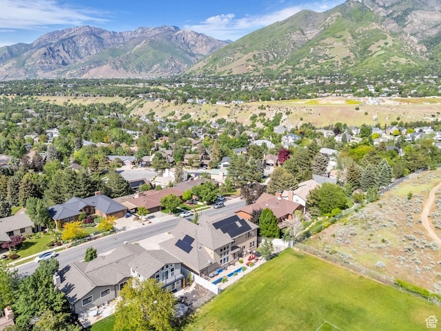 2894 E Cobblemoor Ln, Sandy, UT 84093 - aerial perspective of suburban area with a mountain backdrop