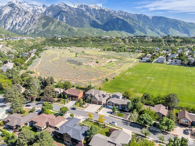 2894 E Cobblemoor Ln, Sandy, UT 84093 - aerial view of property's location featuring mountains and nearby suburban area