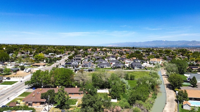 10679 S 2200 W, South Jordan, UT 84095 - aerial perspective of suburban area with a mountainous background
