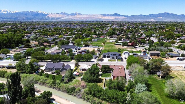 10679 S 2200 W, South Jordan, UT 84095 - aerial view of residential area featuring a mountainous background
