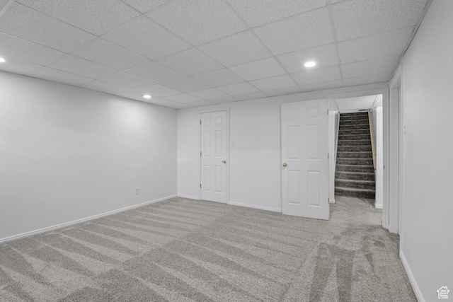 58 S 900 E, Spanish Fork, UT 84660 - unfurnished bedroom featuring recessed lighting, carpet, a drop ceiling, and baseboards