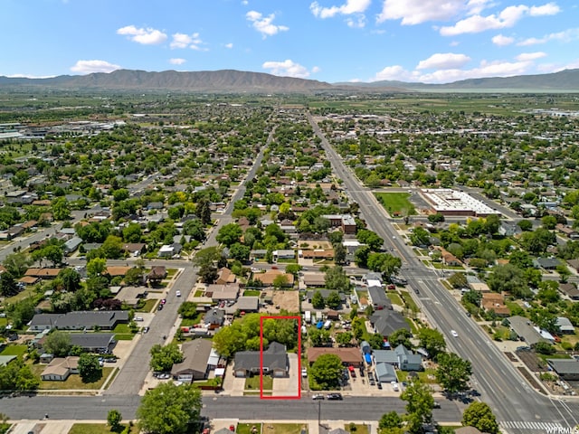 58 S 900 E, Spanish Fork, UT 84660 - view of property location with a mountain backdrop and property boundaries highlighted