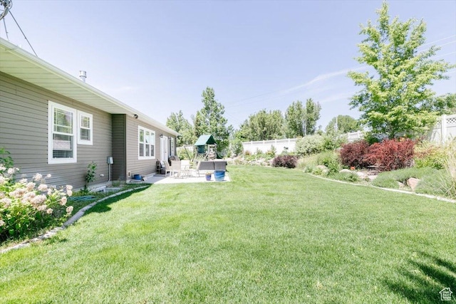 225 E 620 S, Smithfield, UT 84335 - view of yard featuring a patio area