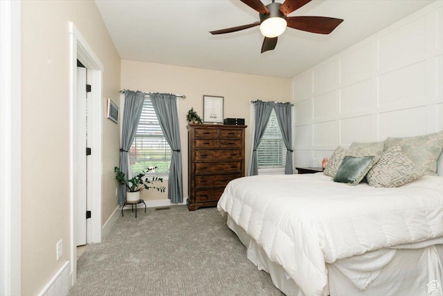 225 E 620 S, Smithfield, UT 84335 - bedroom featuring light carpet, a ceiling fan, and baseboards