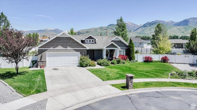 225 E 620 S, Smithfield, UT 84335 - craftsman inspired home with a garage, a mountain view, and driveway