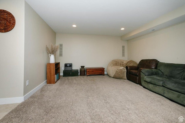 225 E 620 S, Smithfield, UT 84335 - living area featuring carpet floors, recessed lighting, and baseboards